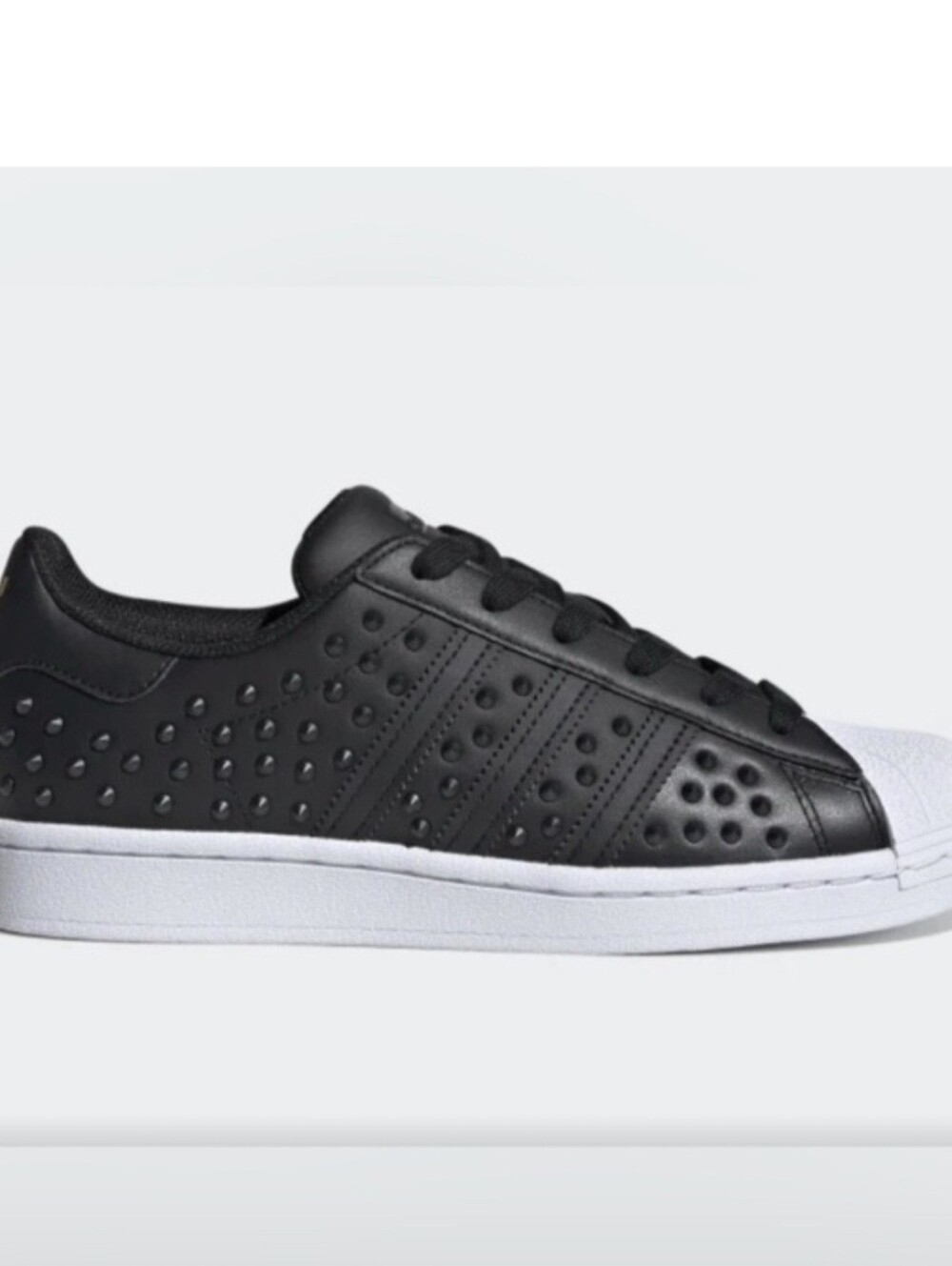 Adidas Black/White Studded Sneakers
